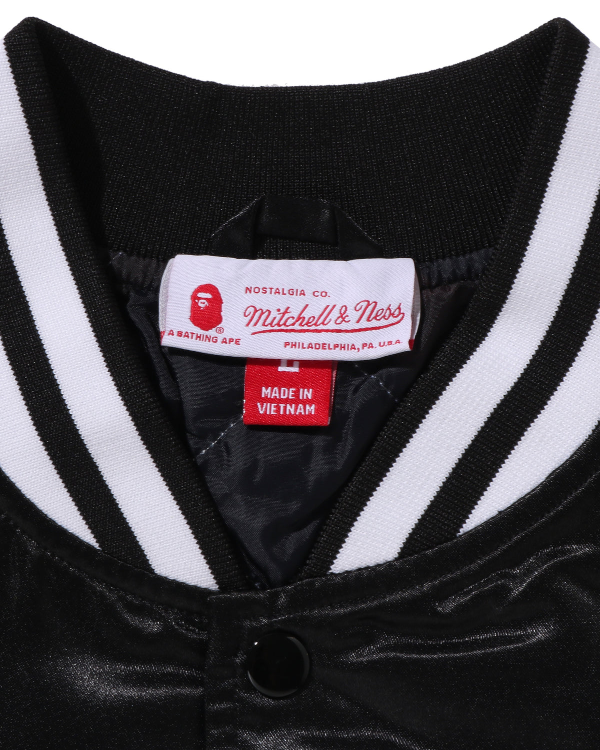 BAPE X M&N NBA -  New Jersey Nets Satin Jacket