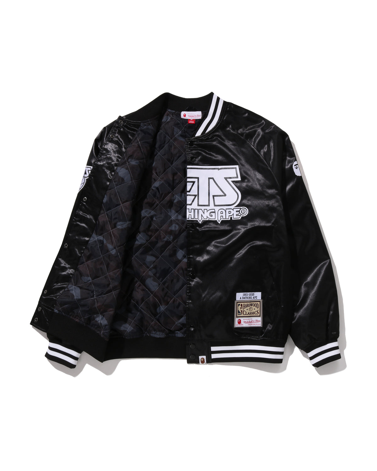 BAPE X M&N NBA -  New Jersey Nets Satin Jacket