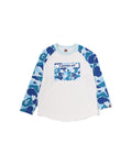 Kids Abc Camo Cassette Tape Raglan Ls Tee