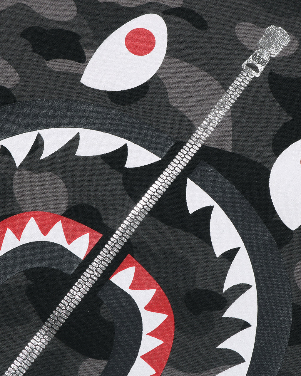 Kids Color Camo Shark Layered Long Sleeve Tee