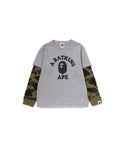 Kids 1st Camo College Layered Ls Tee