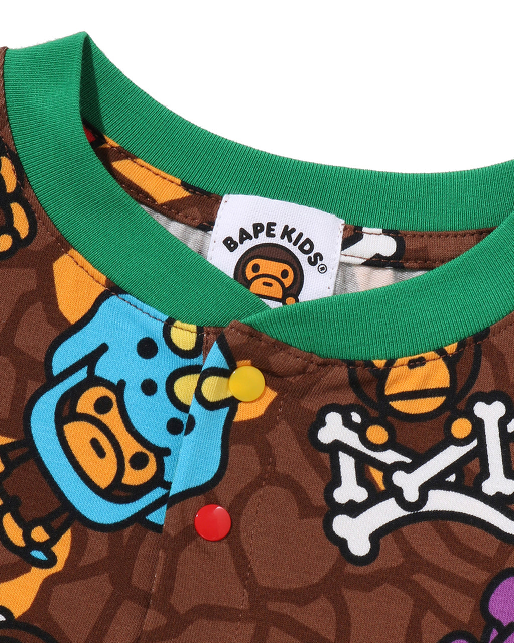 Kids Milo Multi Dinosaurs Pattern Ls Tee