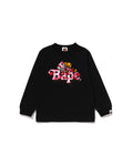 Kids Abc Camo Shark Milo on Bape Ls Tee