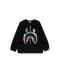 Kids Art Camo Shark Ls Tee