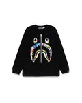 Kids Art Camo Shark Ls Tee Jr