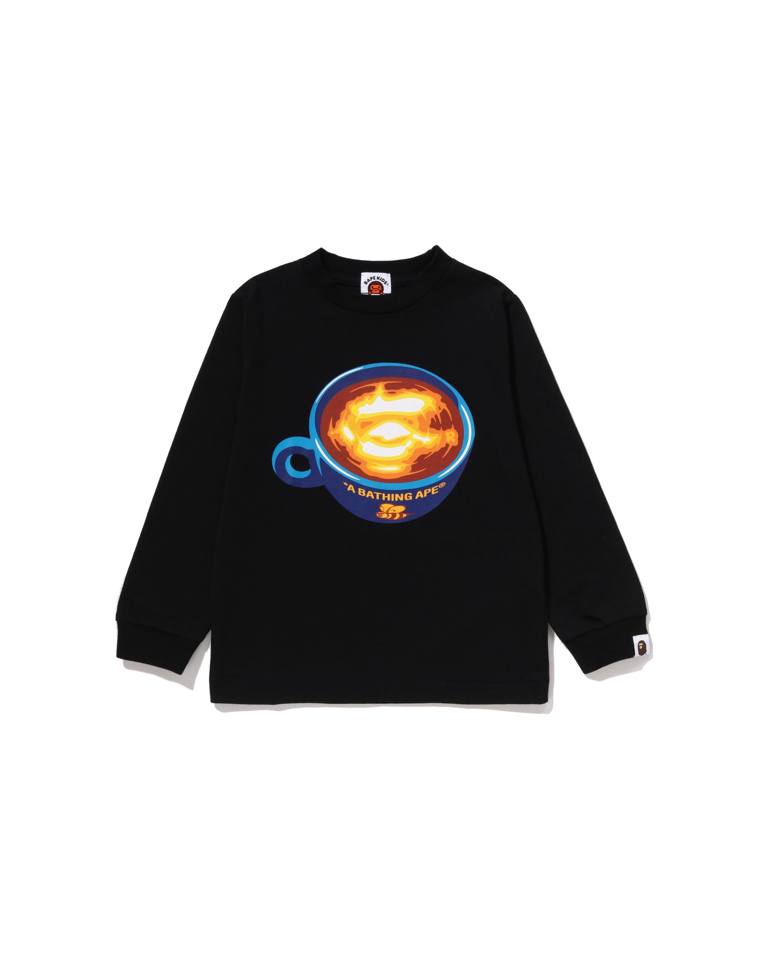 Kids BAPE Latte Ls Tee