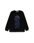 Kids Color Camo Shark Seijin Ls Tee Jr