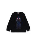 Kids Color Camo Shark Seijin Ls Tee