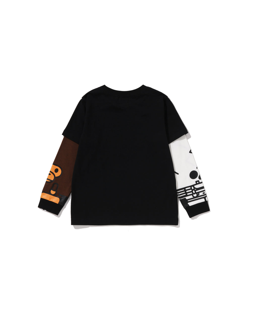 Kids Baby Milo Skull Layered Sleeves Ls Tee