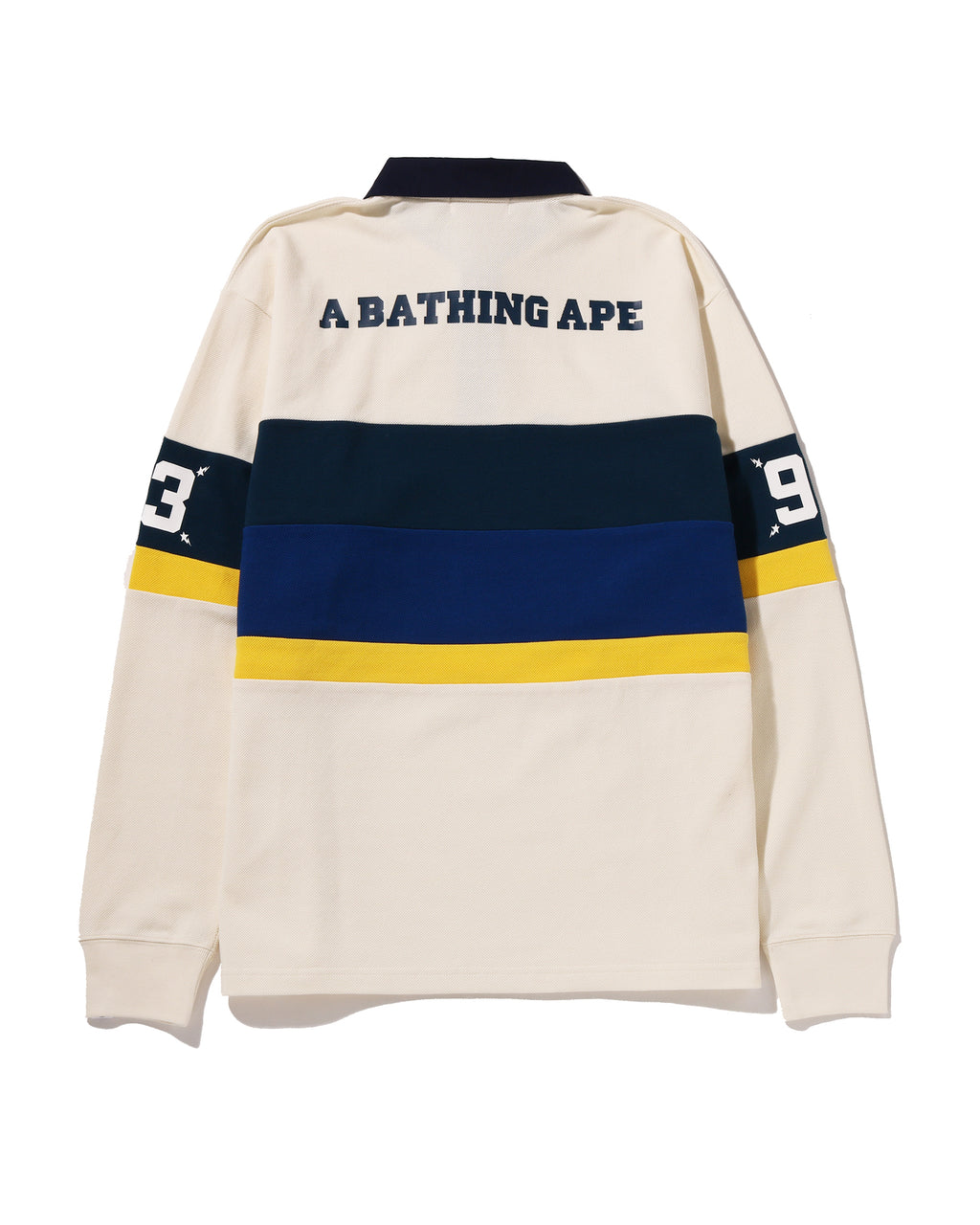 By Bathing Ape Striped Rugby Shirt
