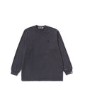 Garment Dye One Point Relaxed Fit Ls Tee