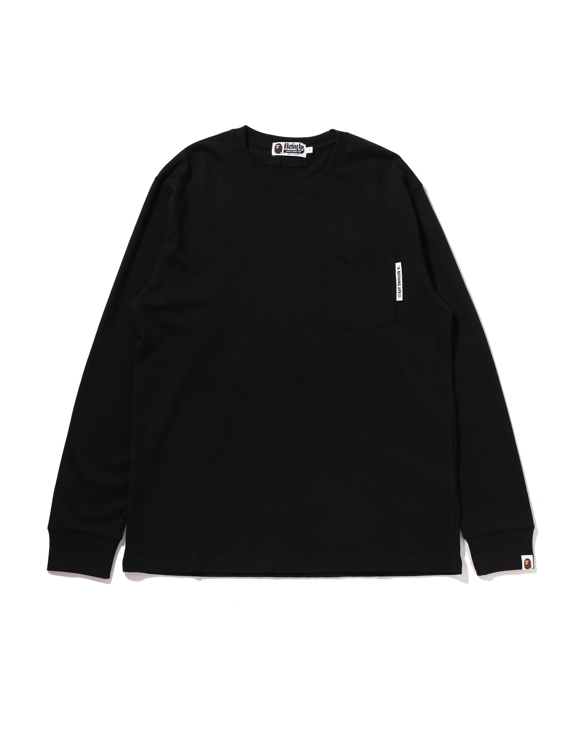 Line Camo Flag Label Pocket Ls Tee