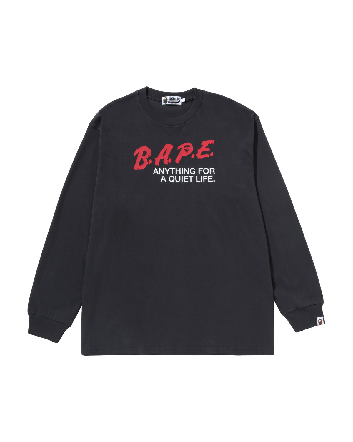 BAPE Logo Relaxed Fit Ls Tee