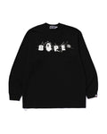 Wrinkle BAPE Logo Relaxed Fit Ls Tee
