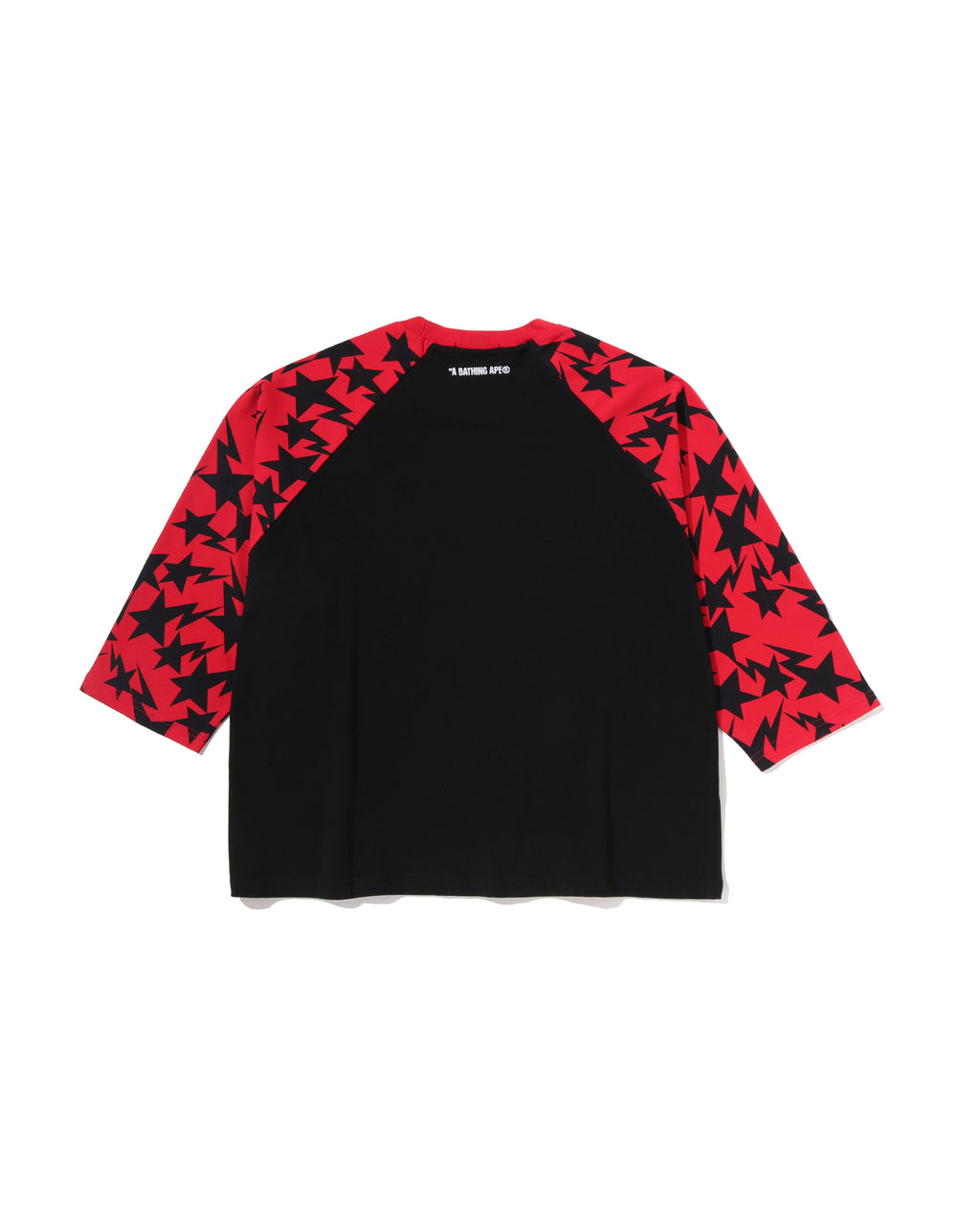 STA Pattern BAPE STA Raglan Cropped Fit Ls Tee
