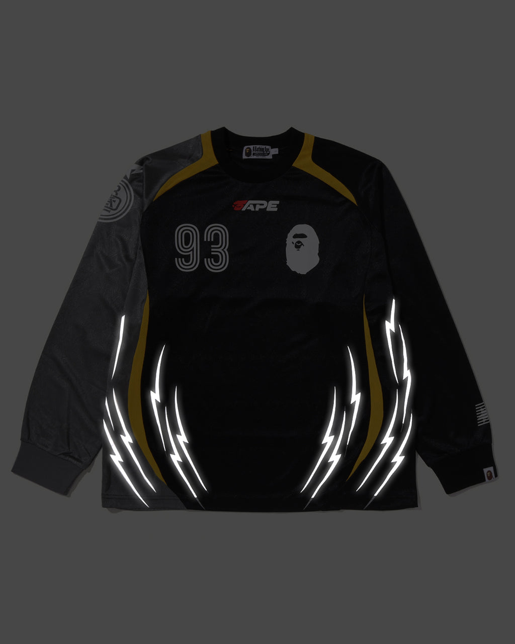 Multi Logo Relaxed Fit Football Ls Jersey