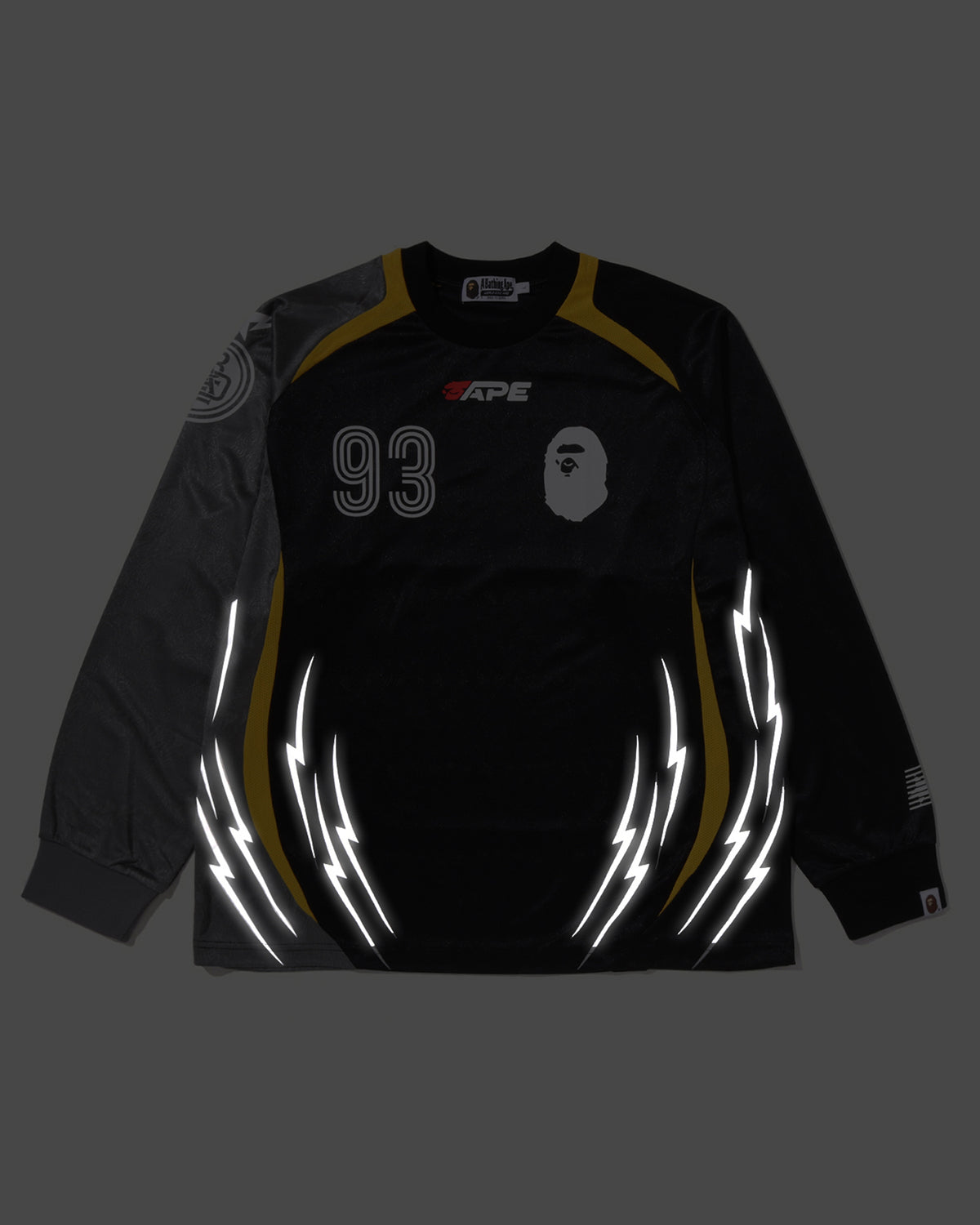 Multi Logo Relaxed Fit Football Ls Jersey