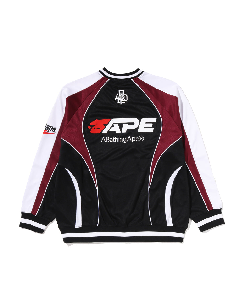 BAPE Soccer Logo Warm Up Relaxed Fit Ls Tee