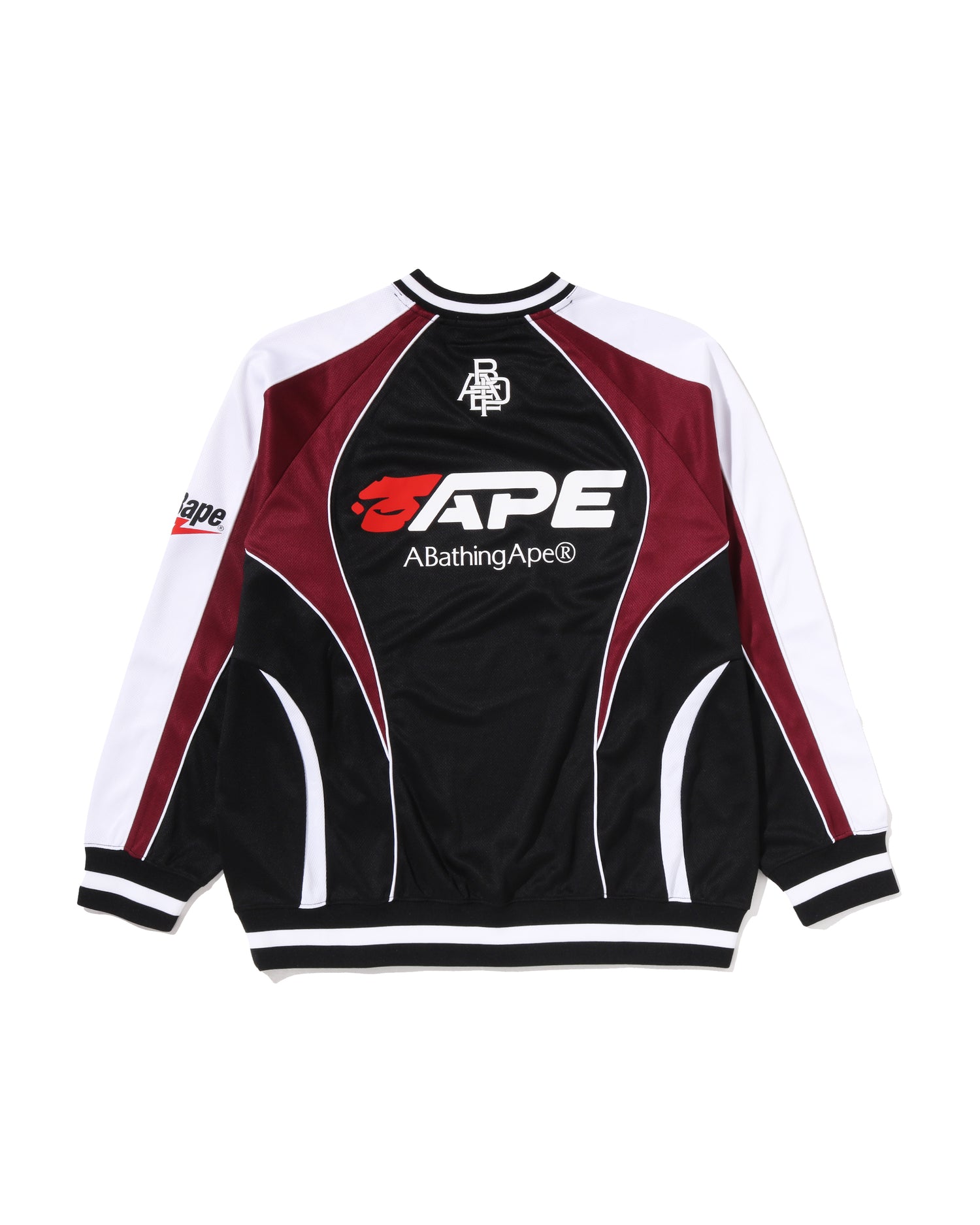 BAPE Soccer Logo Warm Up Relaxed Fit Ls Tee