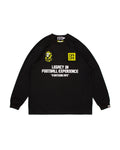 BAPE X Cr7 Life Multi Logo Poly Relaxed Fit Ls Football Jersey