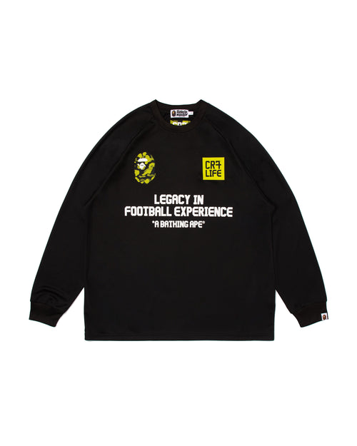 BAPE X Cr7 Life Multi Logo Poly Relaxed Fit Ls Football Jersey
