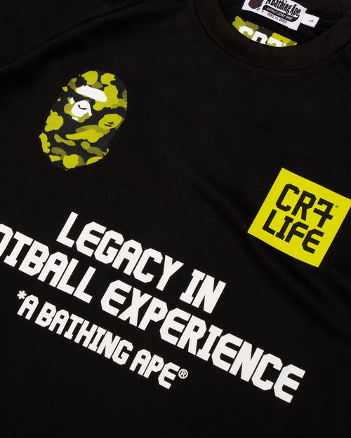 BAPE X Cr7 Life Multi Logo Poly Relaxed Fit Ls Football Jersey