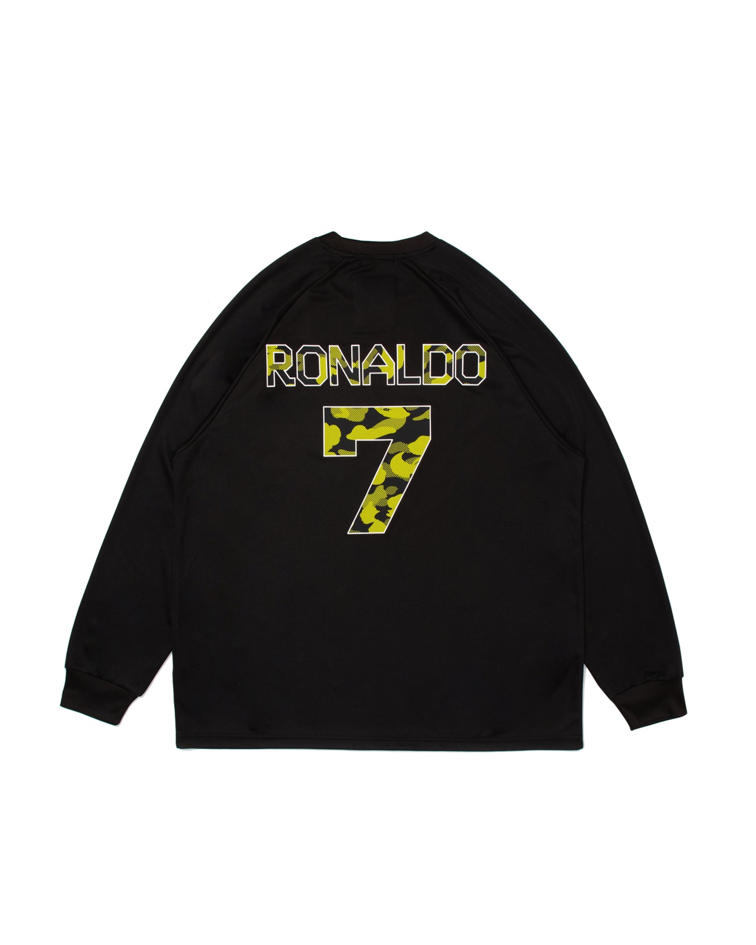 BAPE X Cr7 Life Multi Logo Poly Relaxed Fit Ls Football Jersey