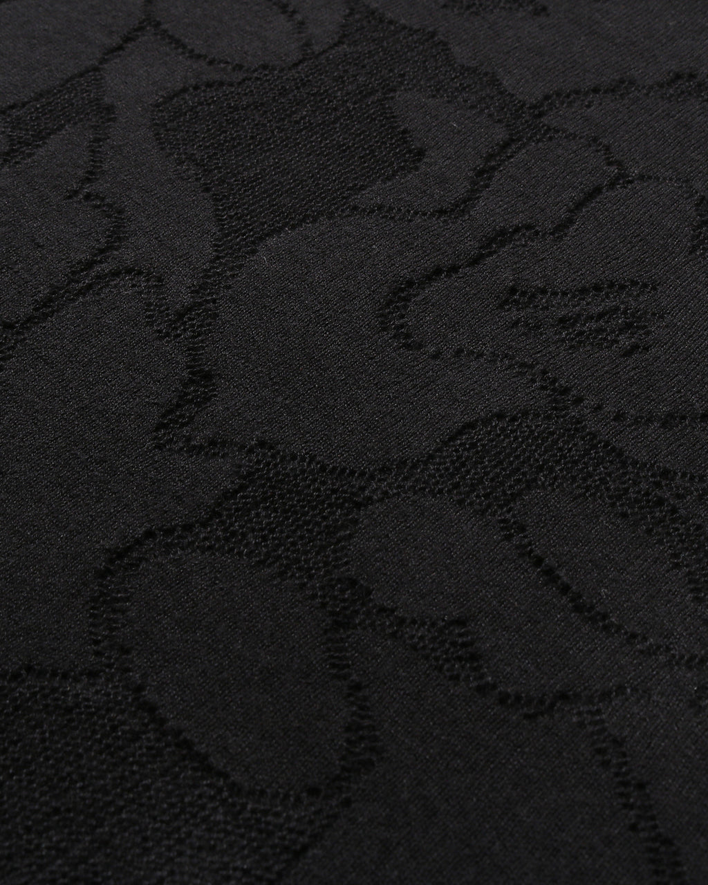 Solid Camo Jacquard Relaxed Fit Polo Shirt