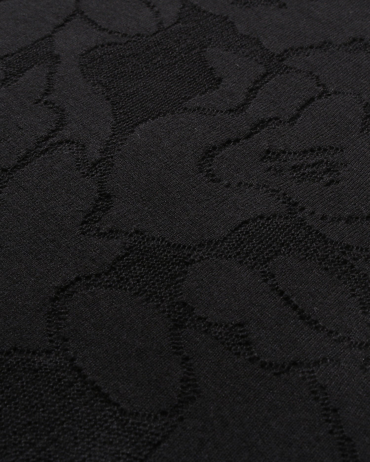 Solid Camo Jacquard Relaxed Fit Polo Shirt