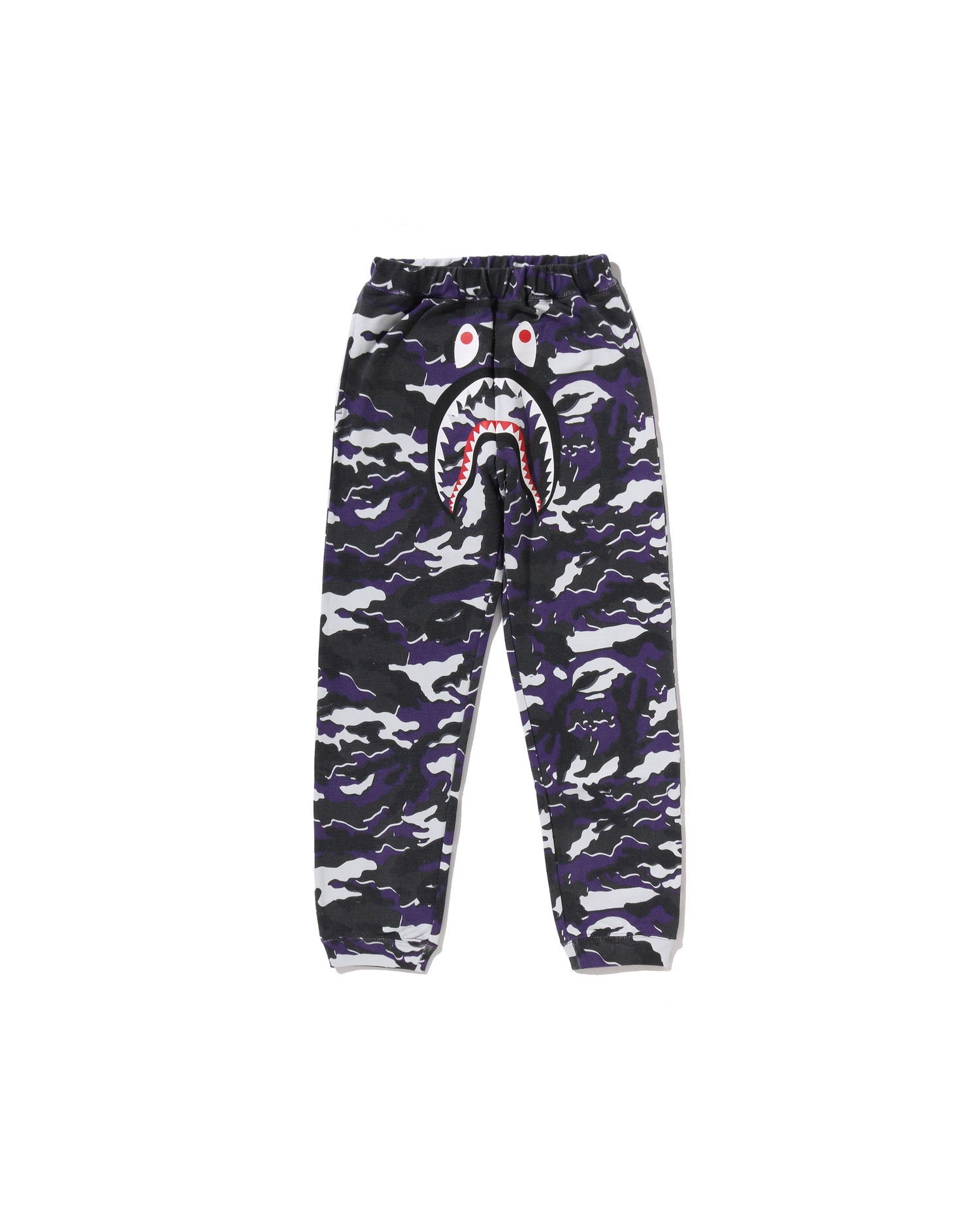 Kids Glitch Woodland Camo Shark Sweat Pants Jr