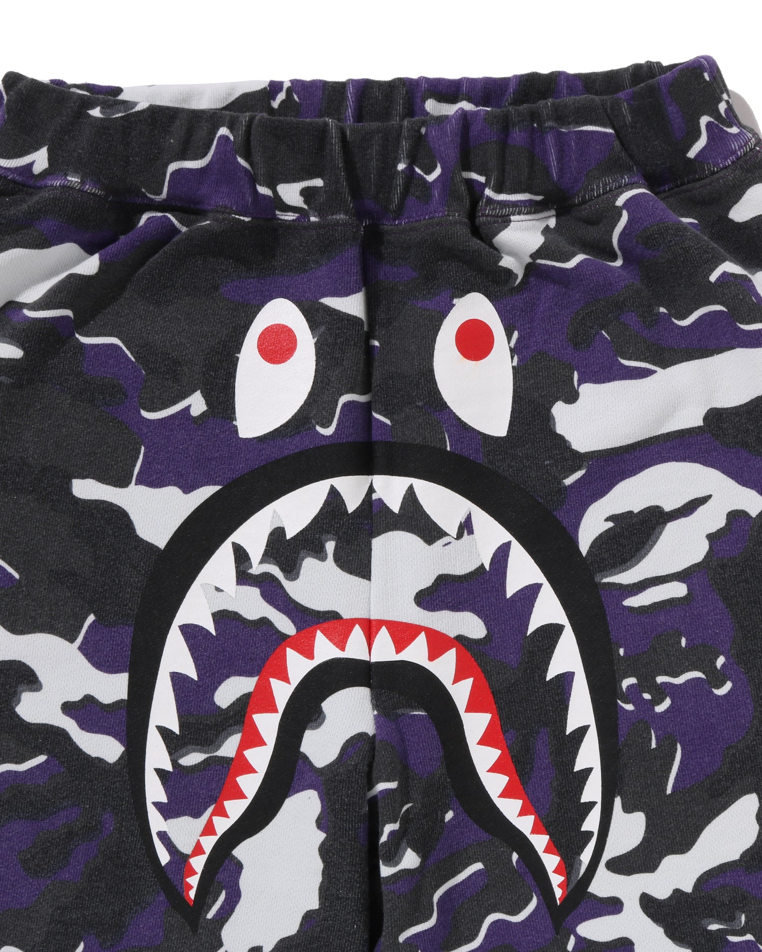 Kids Glitch Woodland Camo Shark Sweat Pants Jr