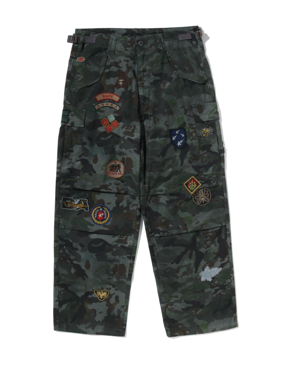 Hybrid Camo Multi Badge Cargo Pants