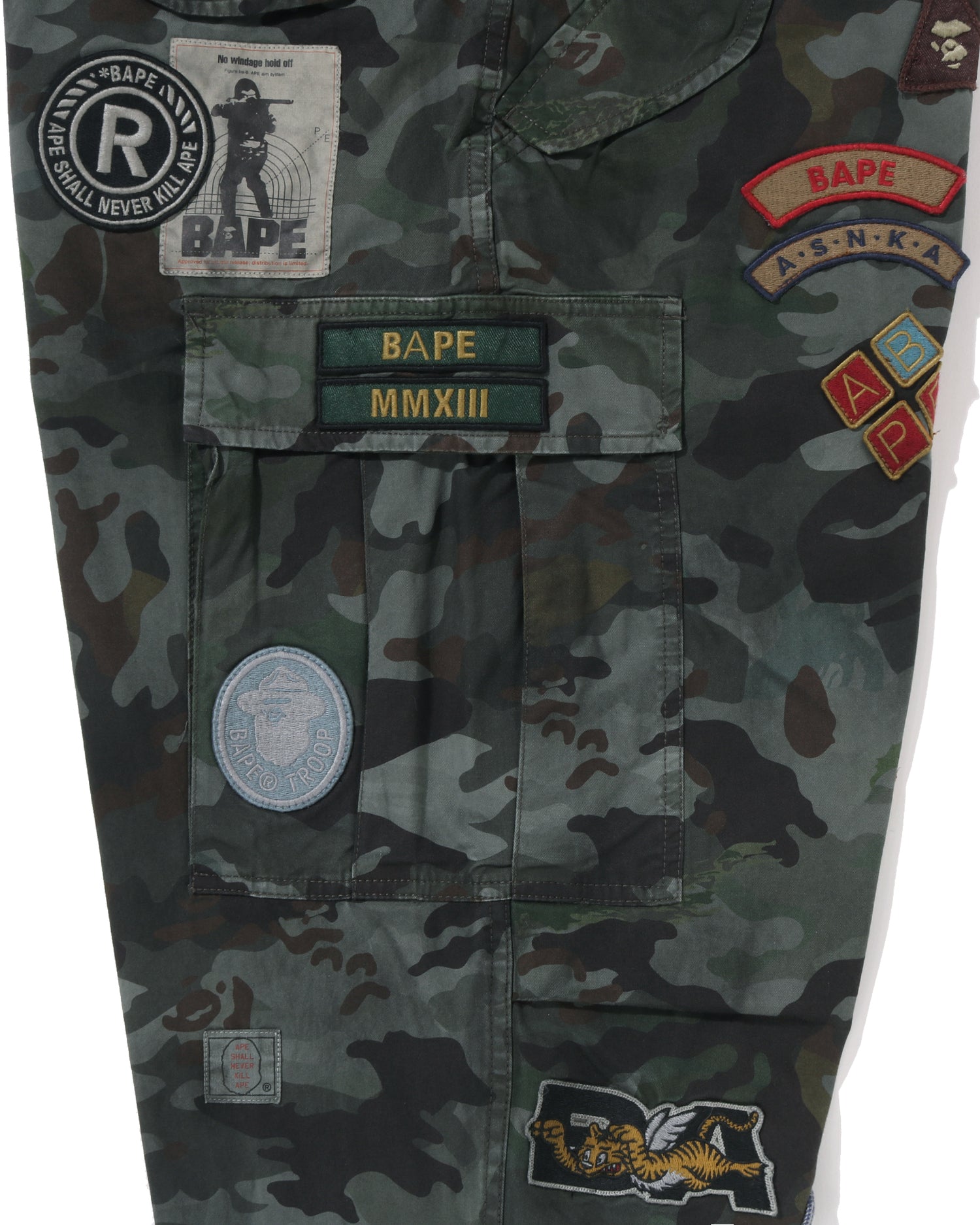 Hybrid Camo Multi Badge Cargo Pants