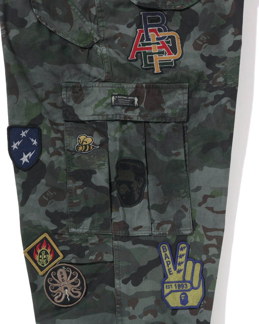 Hybrid Camo Multi Badge Cargo Pants