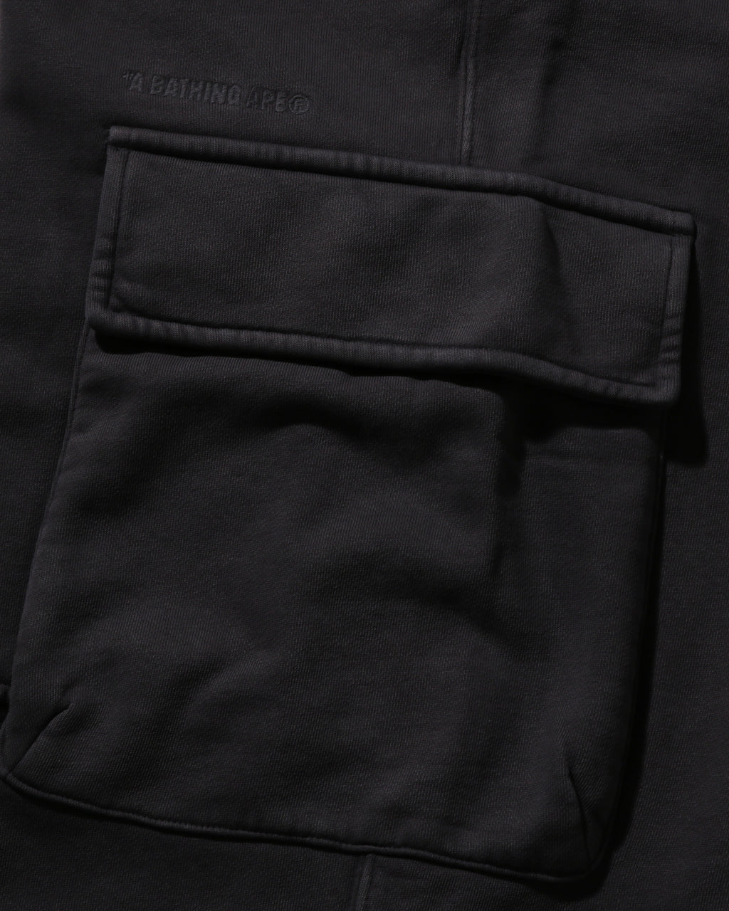 Garment Dye Wide Leg Oversized Fit Cargo Sweat Pants