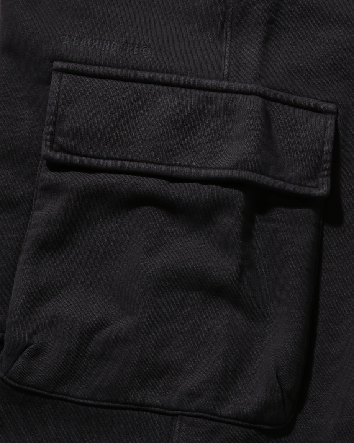 Garment Dye Wide Leg Oversized Fit Cargo Sweat Pants