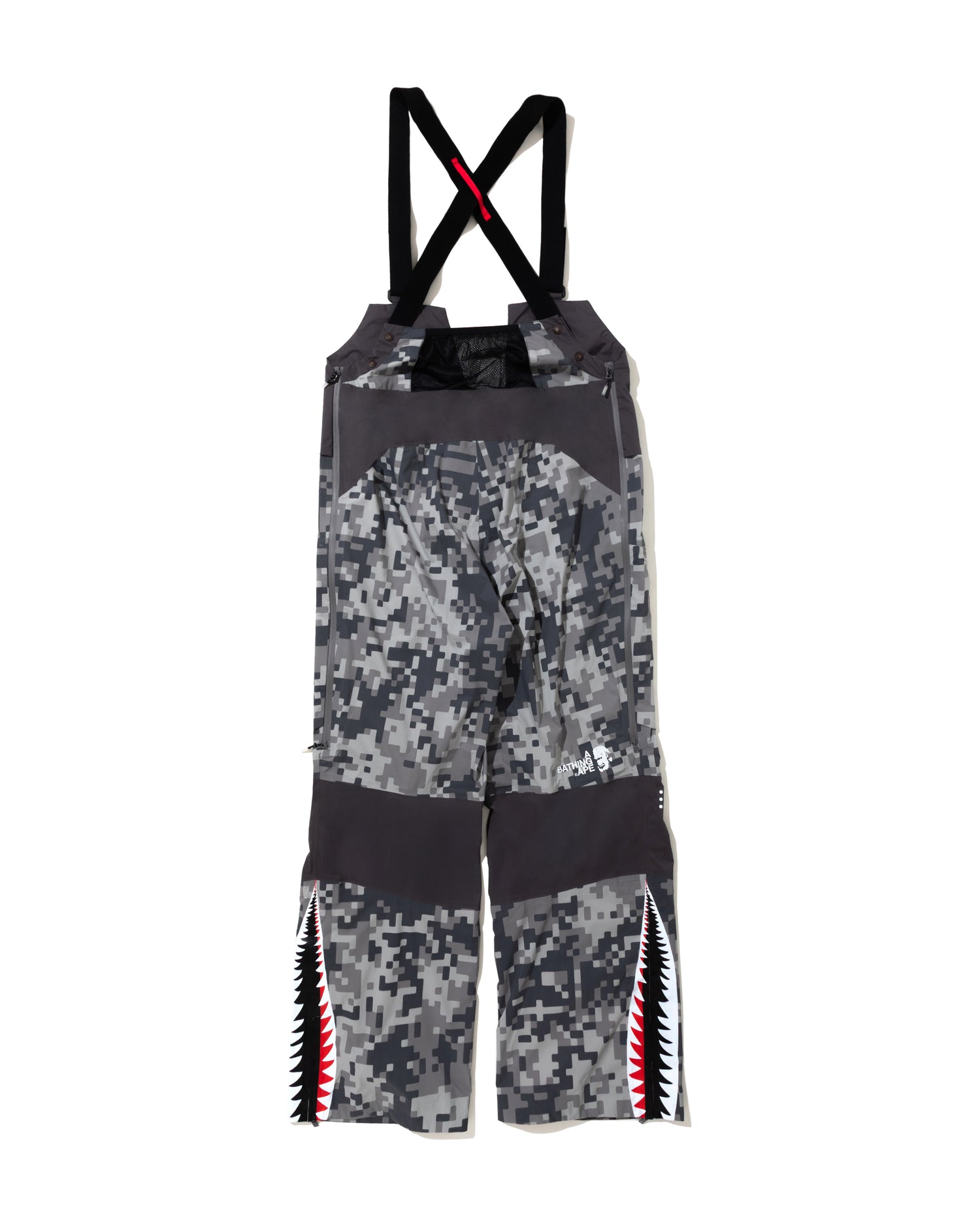 BAPE By Kazuki Kuraishi Pixelate Camo Shark 3 Layer Overalls
