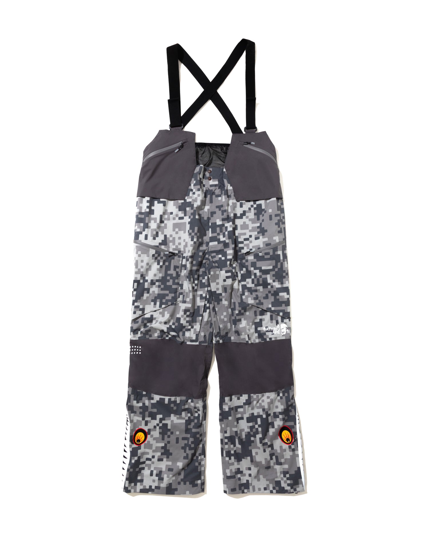 BAPE By Kazuki Kuraishi Pixelate Camo Shark 3 Layer Overalls