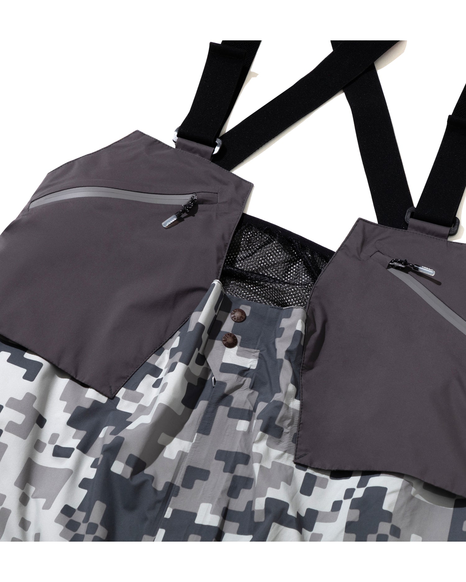 BAPE By Kazuki Kuraishi Pixelate Camo Shark 3 Layer Overalls