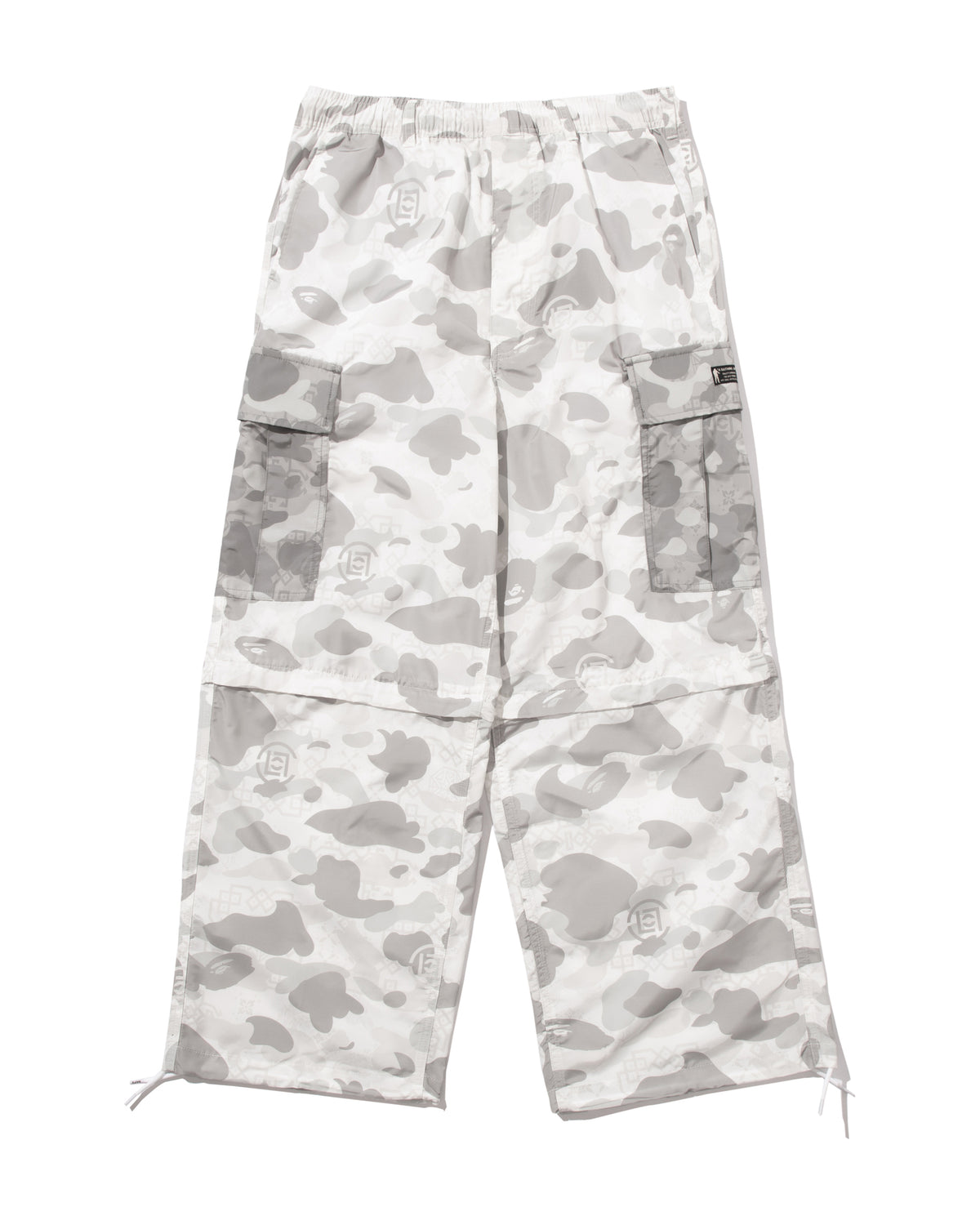 BAPE X Clot Camo Detachable Relaxed Fit Cargo Pants