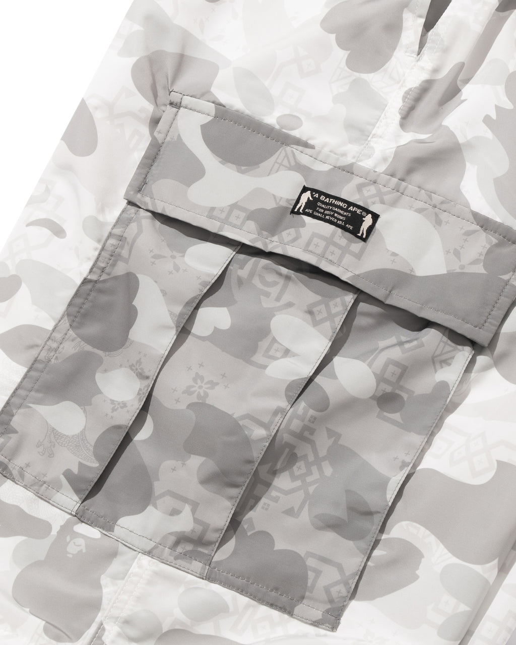 BAPE X Clot Camo Detachable Relaxed Fit Cargo Pants