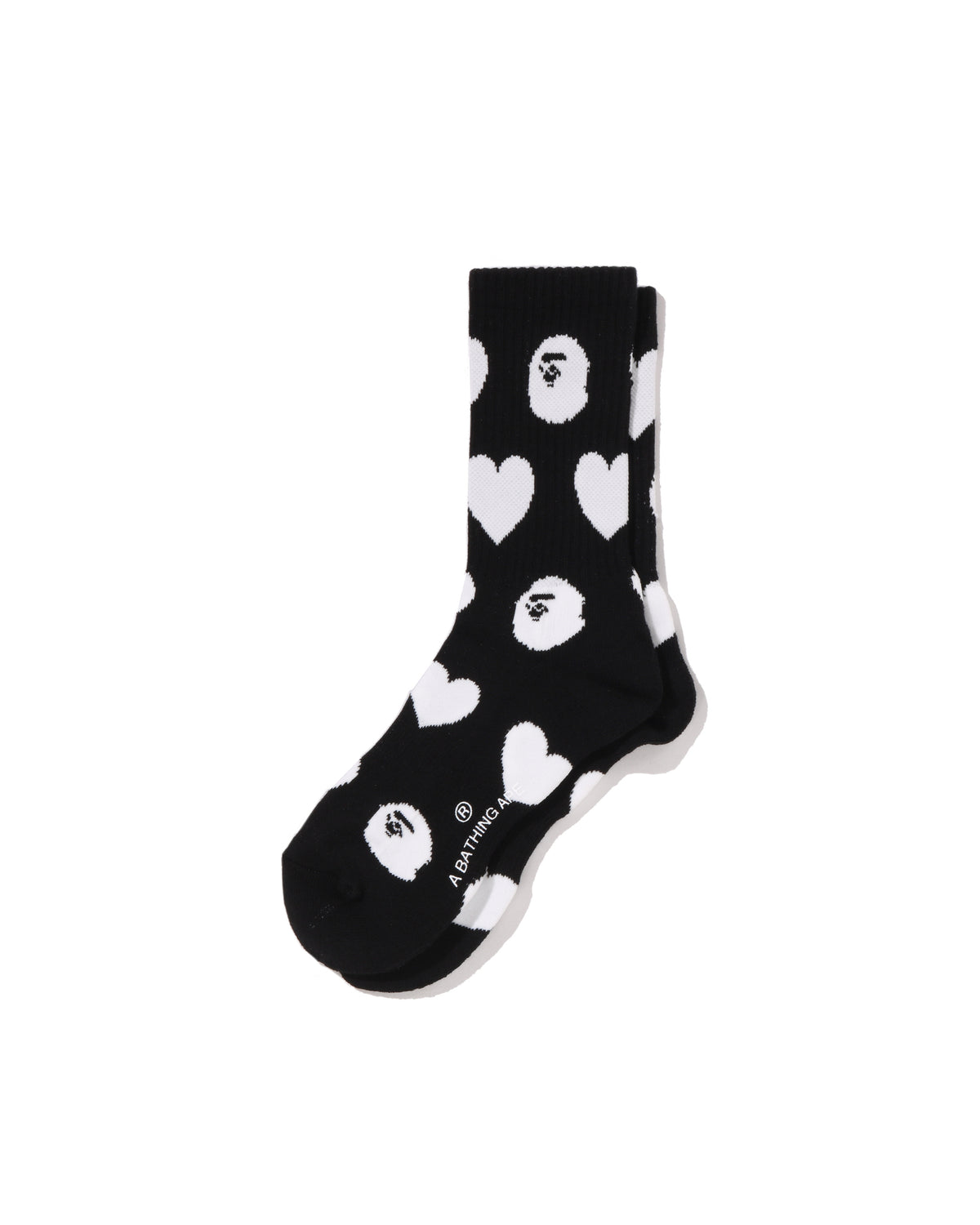 I Love BAPE Monogram Socks