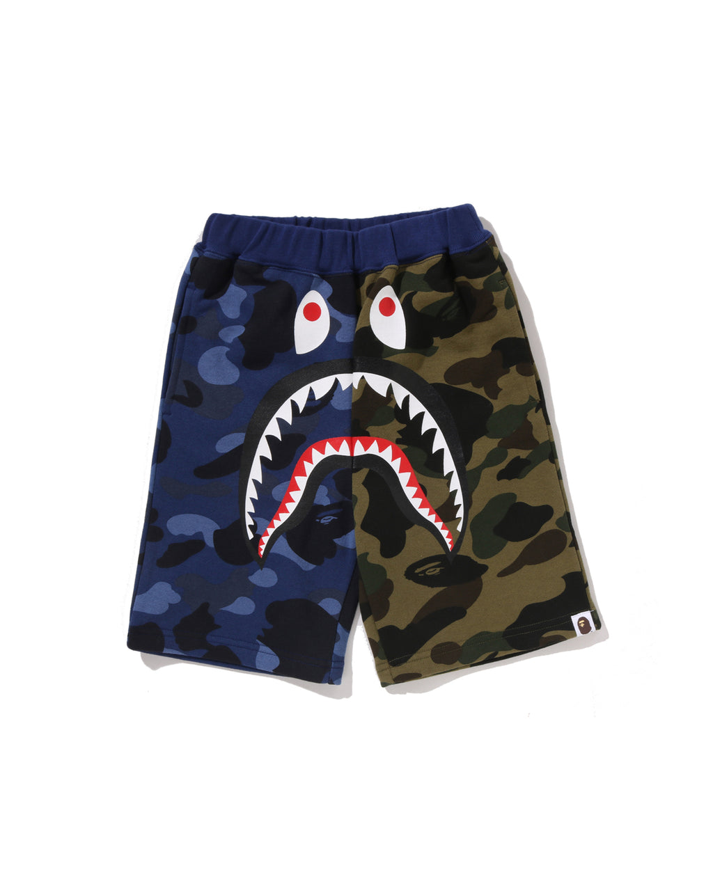 Kids Split Camo Shark Sweat Shorts Jr