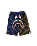 Kids Split Camo Shark Sweat Shorts