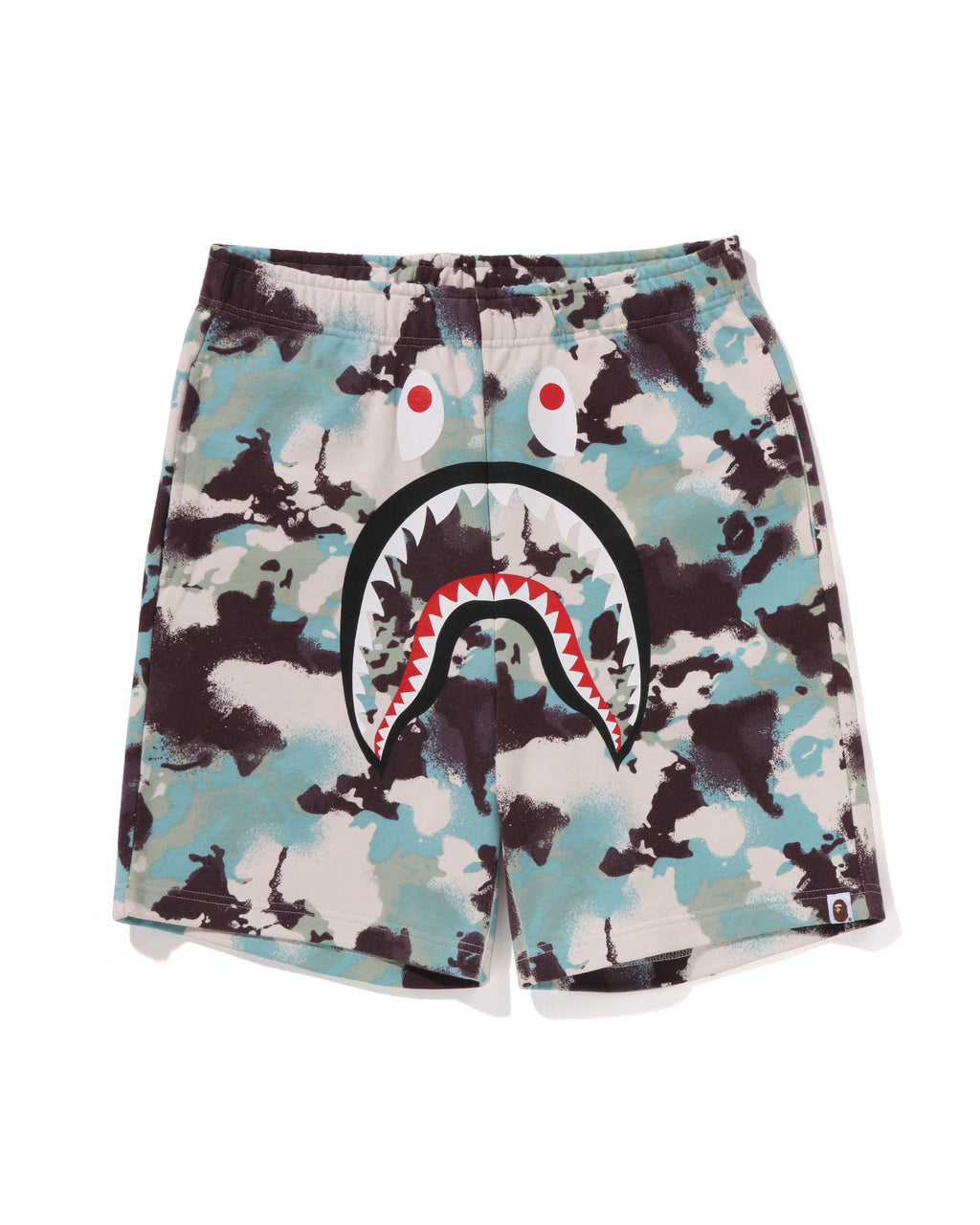 Map Camo Regular Fit Shark Sweat Shorts