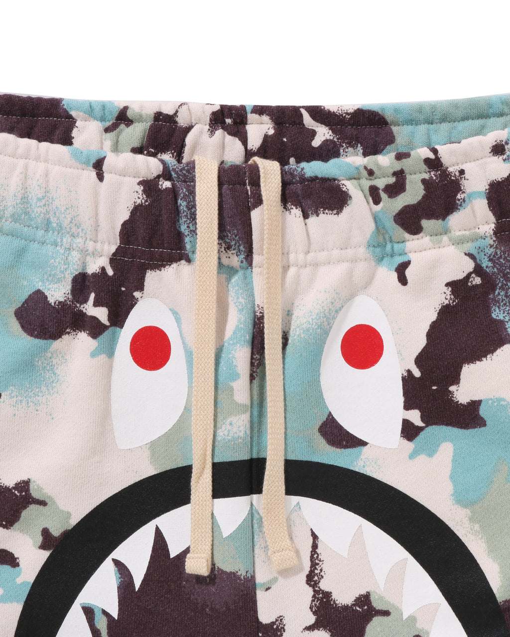 Map Camo Regular Fit Shark Sweat Shorts