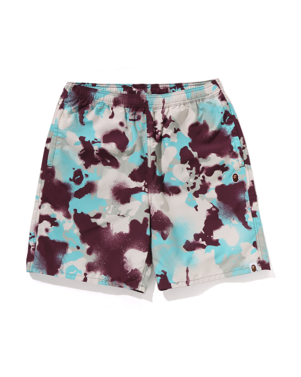 Map Camo Regular Fit Beach Shorts