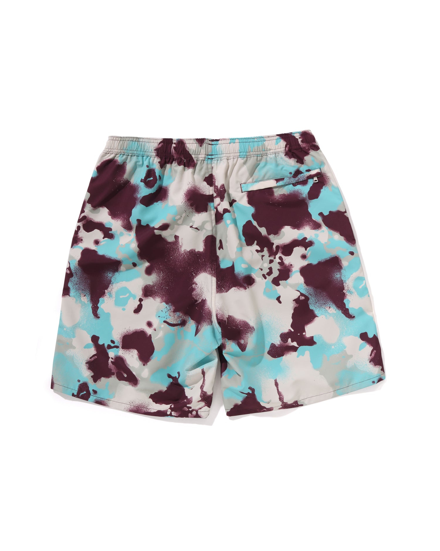 Map Camo Regular Fit Beach Shorts