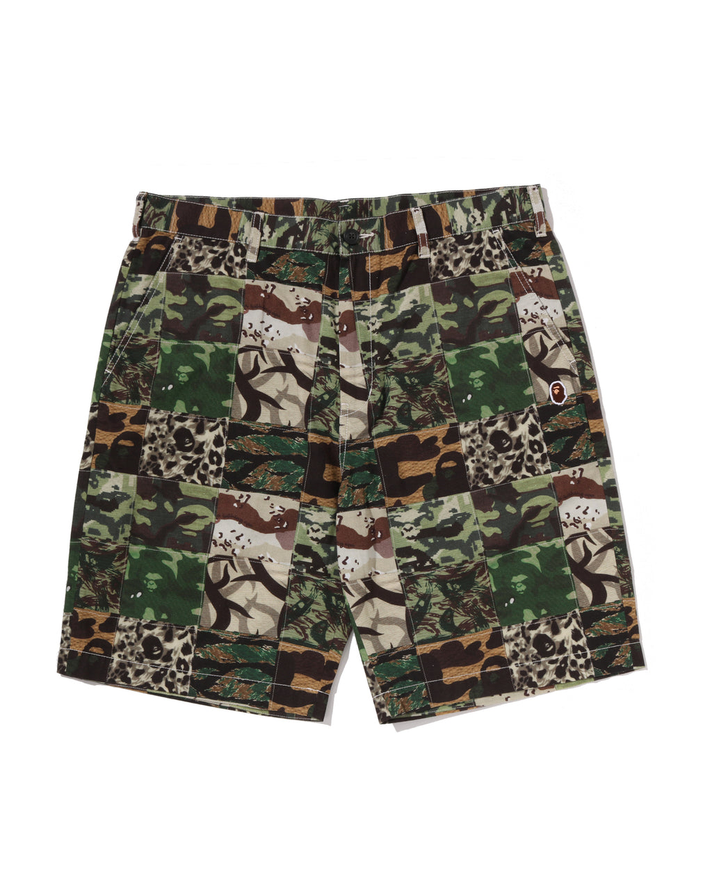 Camo Patchwork Shorts