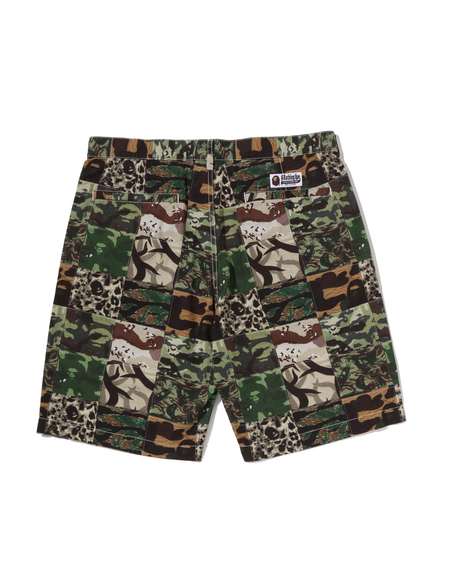 Camo Patchwork Shorts